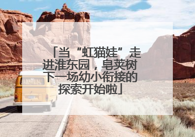 当“虹猫娃”走进淮东园，皂荚树下一场幼小衔接的探索开始啦