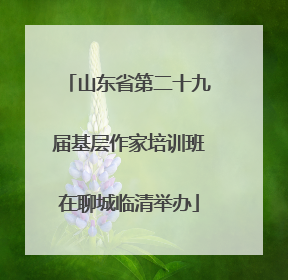 山东省第二十九届基层作家培训班在聊城临清举办