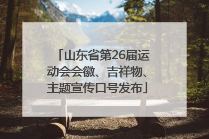 山东省第26届运动会会徽、吉祥物、主题宣传口号发布