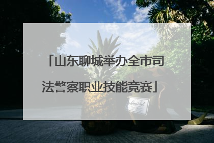山东聊城举办全市司法警察职业技能竞赛
