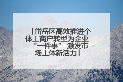 岱岳区高效推进个体工商户转型为企业“一件事” 激发市场主体新活力