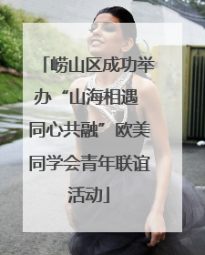 崂山区成功举办“山海相遇 同心共融”欧美同学会青年联谊活动