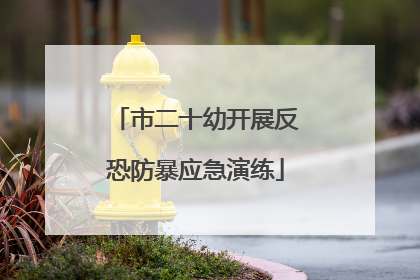 市二十幼开展反恐防暴应急演练