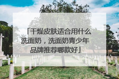 干燥皮肤适合用什么洗面奶，洗面奶青少年品牌推荐哪款好