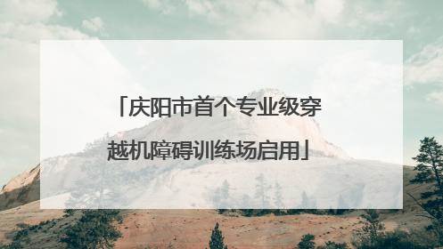 庆阳市首个专业级穿越机障碍训练场启用