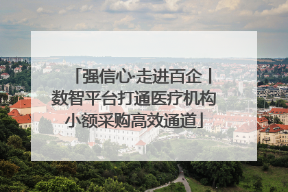 强信心·走进百企丨数智平台打通医疗机构小额采购高效通道