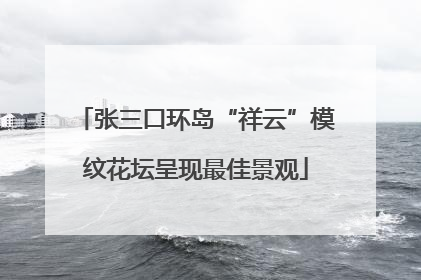 张三口环岛“祥云”模纹花坛呈现最佳景观