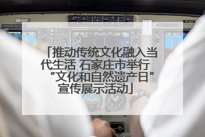 推动传统文化融入当代生活 石家庄市举行“文化和自然遗产日”宣传展示活动