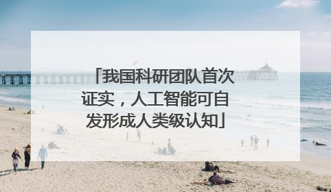 我国科研团队首次证实，人工智能可自发形成人类级认知