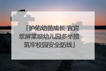 护佑幼苗成长 宜宾翠屏菜坝幼儿园多举措筑牢校园安全防线