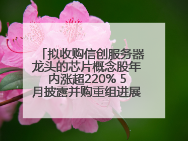 拟收购信创服务器龙头的芯片概念股年内涨超220% 5月披露并购重组进展的A股名单一览