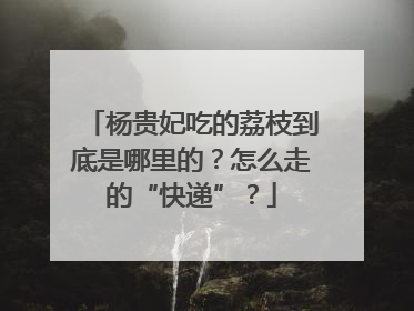 杨贵妃吃的荔枝到底是哪里的？怎么走的“快递”？