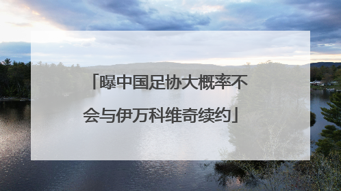 曝中国足协大概率不会与伊万科维奇续约