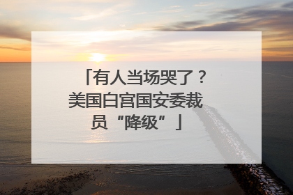 有人当场哭了？美国白宫国安委裁员“降级”