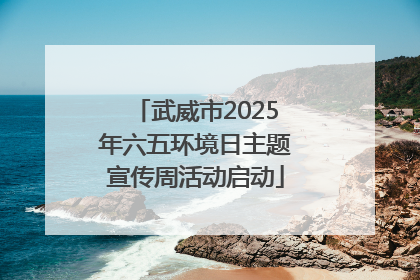 武威市2025年六五环境日主题宣传周活动启动