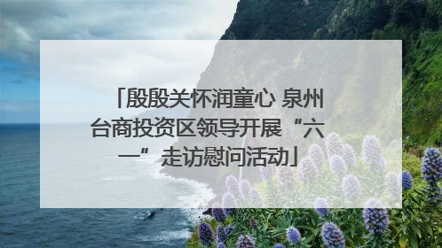 殷殷关怀润童心 泉州台商投资区领导开展“六一”走访慰问活动