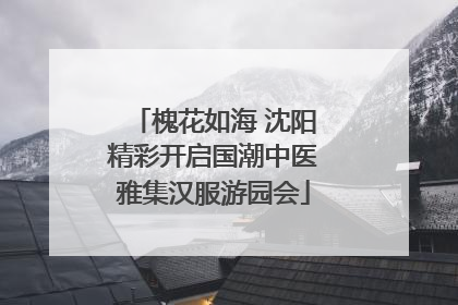 槐花如海 沈阳精彩开启国潮中医雅集汉服游园会