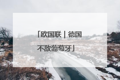 欧国联｜德国不敌葡萄牙