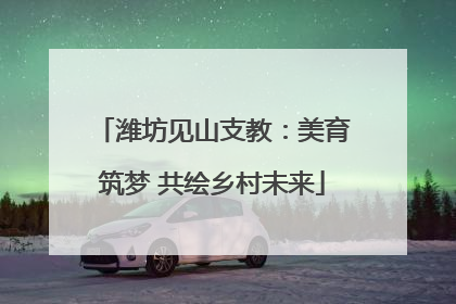 潍坊见山支教：美育筑梦 共绘乡村未来
