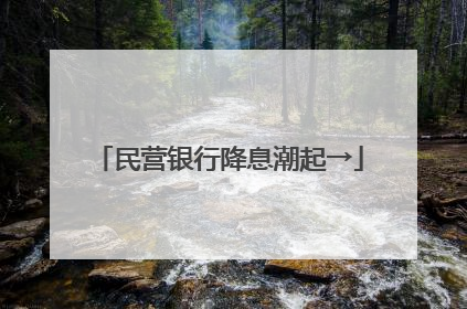 民营银行降息潮起→