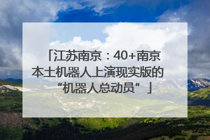 江苏南京：40+南京本土机器人上演现实版的“机器人总动员”