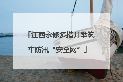 江西永修多措并举筑牢防汛“安全网”