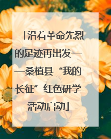 沿着革命先烈的足迹再出发——桑植县“我的长征”红色研学活动启动