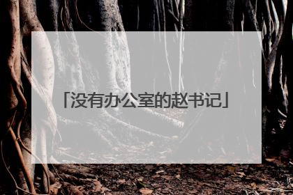 没有办公室的赵书记