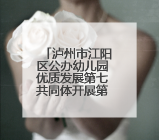 泸州市江阳区公办幼儿园优质发展第七共同体开展第四次研修活动