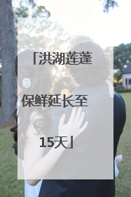 洪湖莲蓬保鲜延长至15天