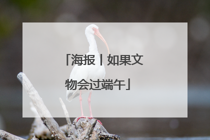 海报丨如果文物会过端午