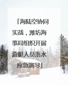 海陆空协同实战，潍坊海事局组织开展游艇人员落水应急演习