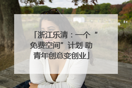 浙江乐清：一个“免费空间”计划 助青年创意变创业