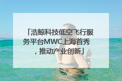浩鲸科技低空飞行服务平台MWC上海首秀，推动产业创新