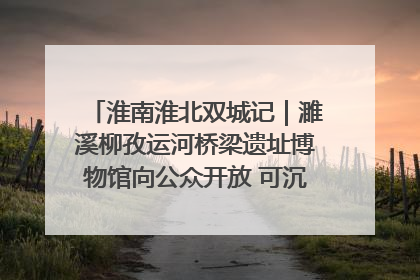 淮南淮北双城记｜濉溪柳孜运河桥梁遗址博物馆向公众开放 可沉浸式触摸历史