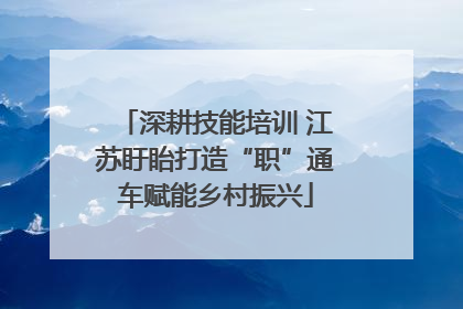 深耕技能培训 江苏盱眙打造“职”通车赋能乡村振兴