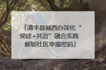 清丰县城西办深化“党建+共治”融合实践 解锁社区幸福密码
