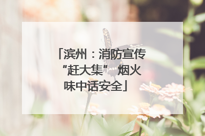 滨州：消防宣传“赶大集” 烟火味中话安全
