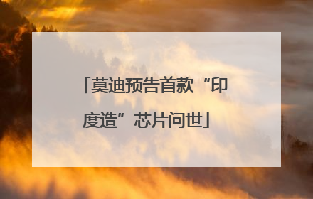 莫迪预告首款“印度造”芯片问世