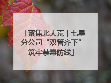 聚焦北大荒｜七星分公司“双管齐下”筑牢禁毒防线