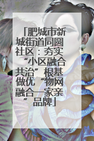 肥城市新城街道同圆社区：夯实“小区融合共治”根基做优“物网融合一家亲”品牌