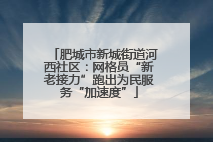 肥城市新城街道河西社区：网格员“新老接力”跑出为民服务“加速度”