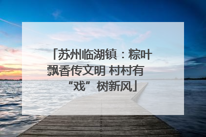 苏州临湖镇：粽叶飘香传文明 村村有“戏”树新风