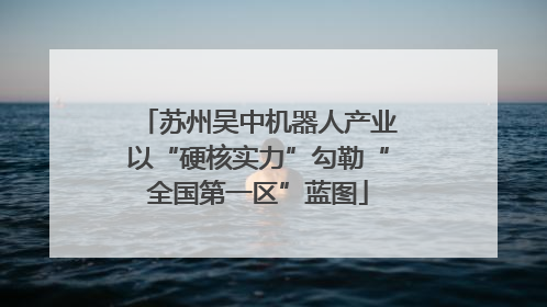 苏州吴中机器人产业以“硬核实力”勾勒“全国第一区”蓝图