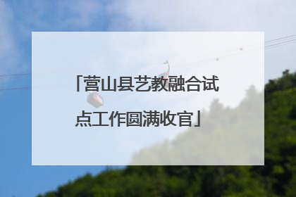营山县艺教融合试点工作圆满收官