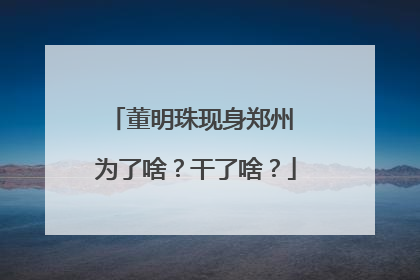 董明珠现身郑州 为了啥？干了啥？