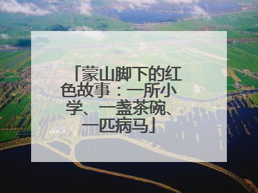 蒙山脚下的红色故事：一所小学、一盏茶碗、一匹病马