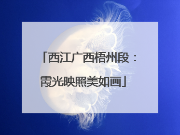 西江广西梧州段：霞光映照美如画