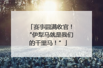 赛事圆满收官！“伊犁马就是我们的千里马！”