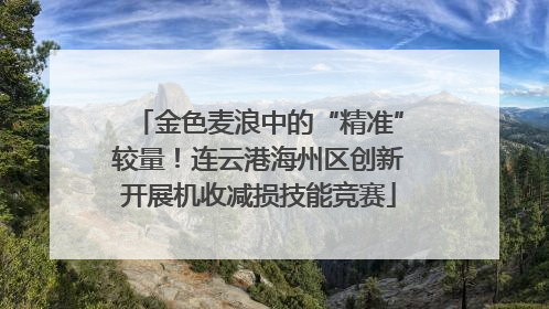 金色麦浪中的“精准”较量！连云港海州区创新开展机收减损技能竞赛